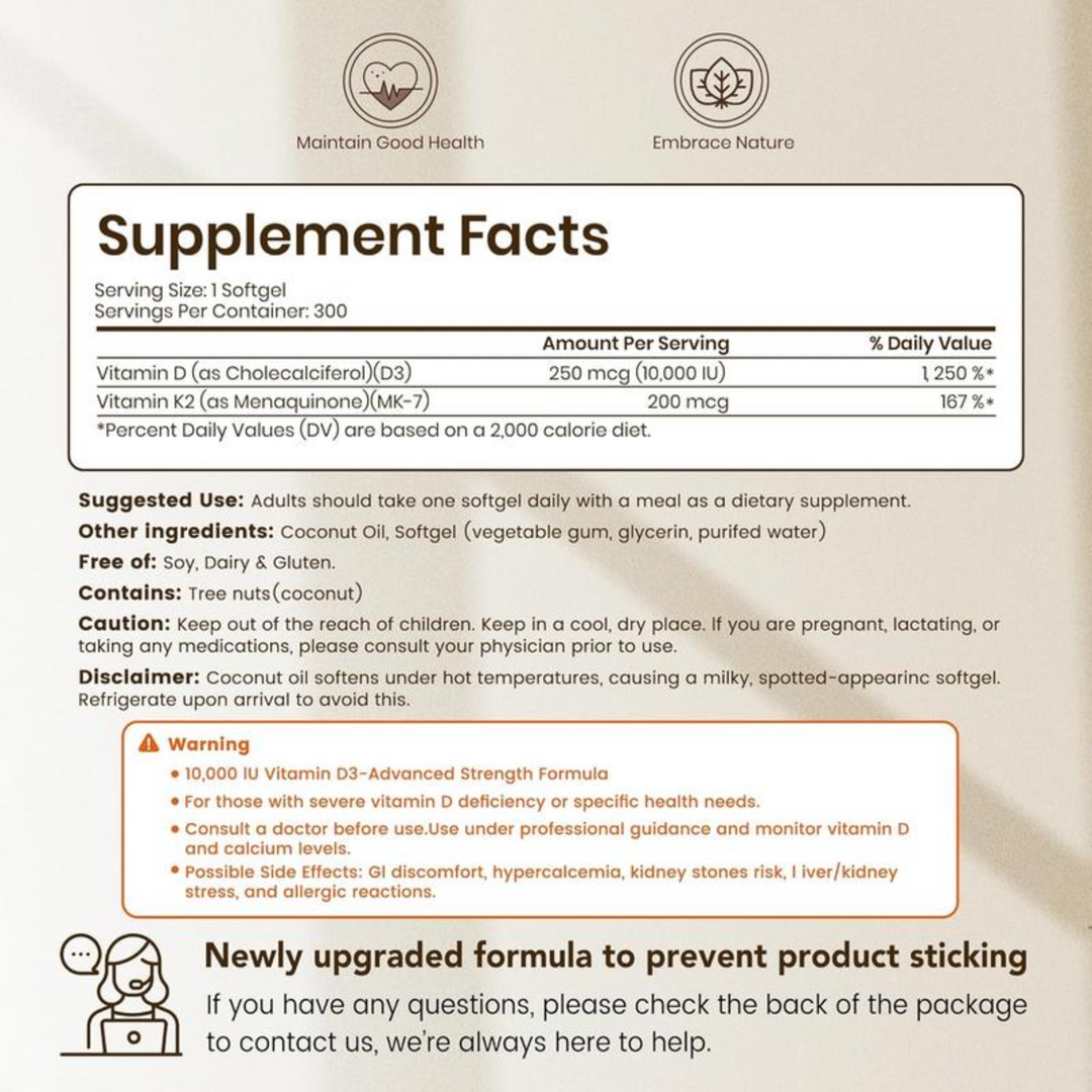 Vitamin D3 & K2 Complex