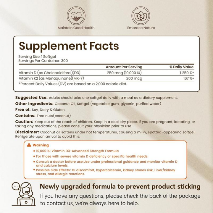 Vitamin D3 & K2 Complex